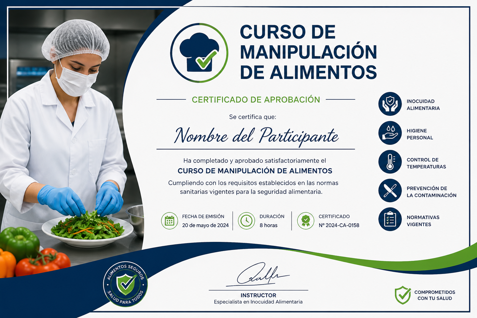 Cursos de manipulación de alimentos